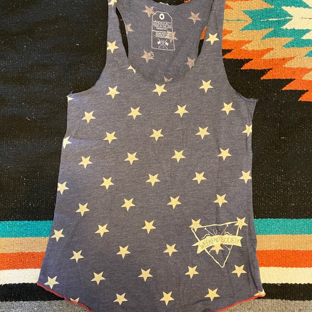 Weekend Society Stars Tank NWT